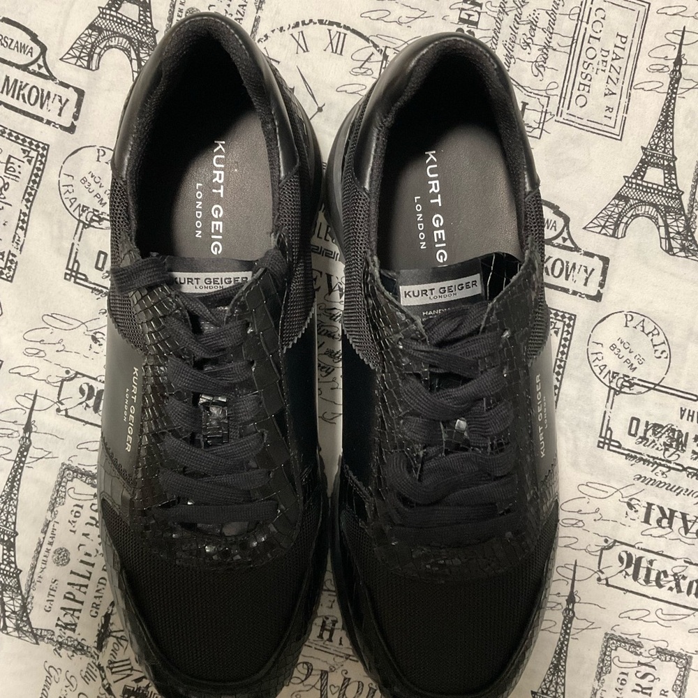 Kurt Geiger Black Minimalist Sneakers